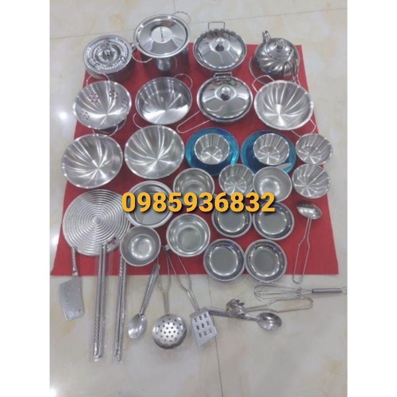 Đồ chơi nấu ăn inox 42 chi tiết