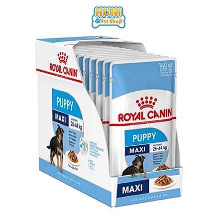 Hạt Royal Canin Maxi Puppy thức ăn cho chó con giống lớn - túi 1kg, 4kg Huni Petshop