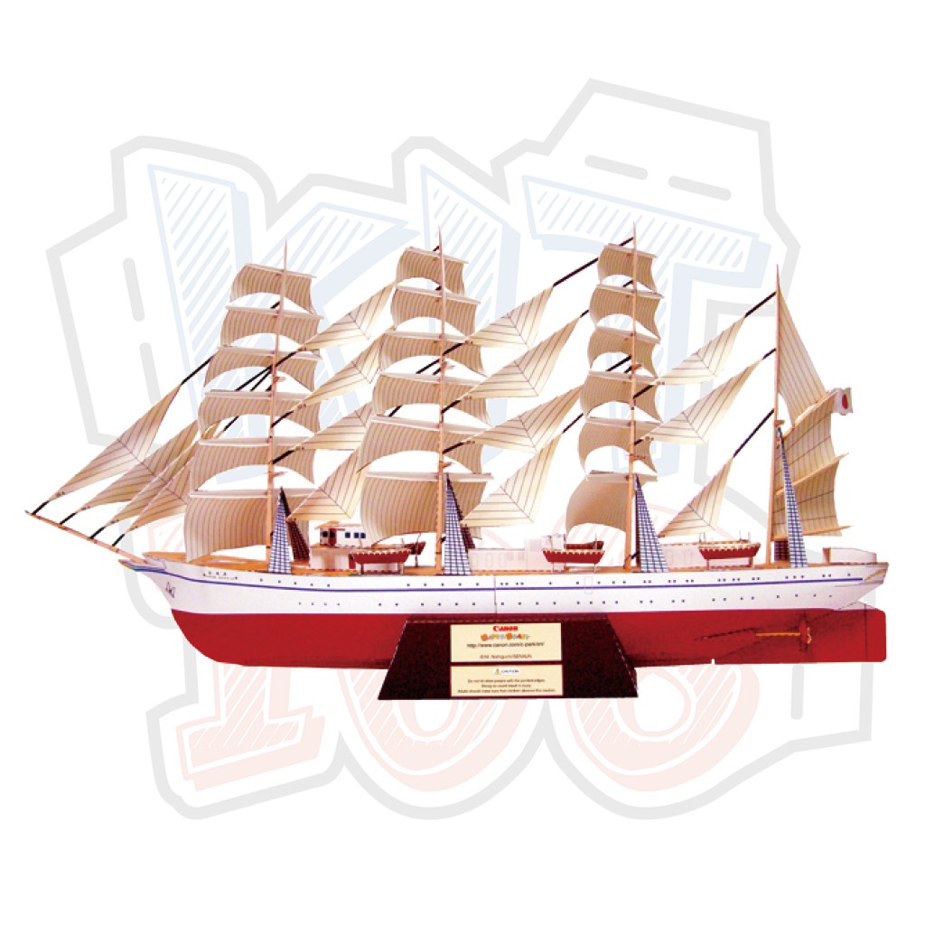 Mô hình giấy tàu thuyền quân sự Sailship - Nippon Maru