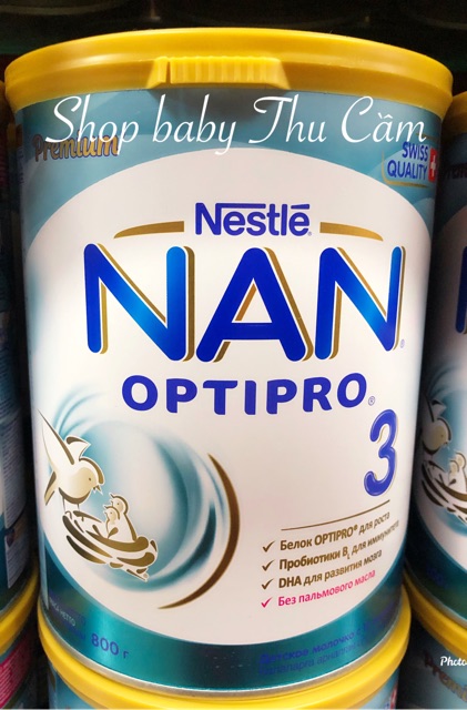 Sữa NAN Nga Optipro 800g (Đủ số 1,2,3,4) Date 2020
