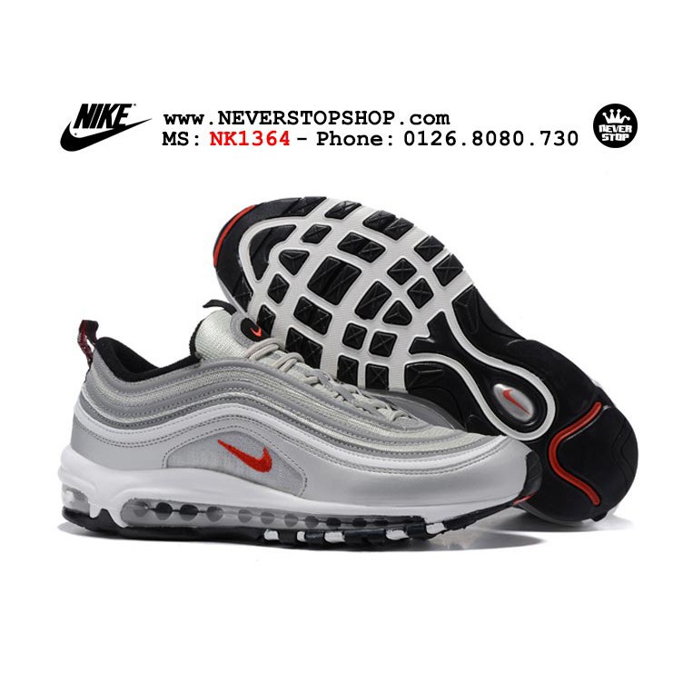 Giày NIKE AIR MAX 97 SILVER BẠC [TẶNG VỚ]