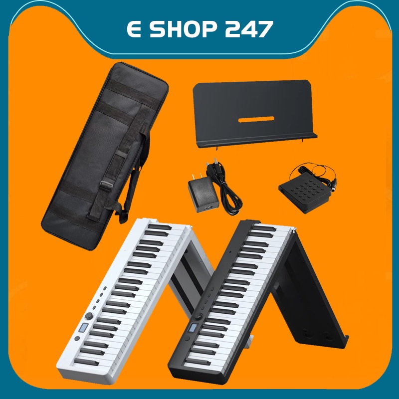 Đàn Piano Gấp 88 Phím Cảm Ứng Lực Bora BX-20 Kết Nối Bluetooth Phím Bấm Nặng
