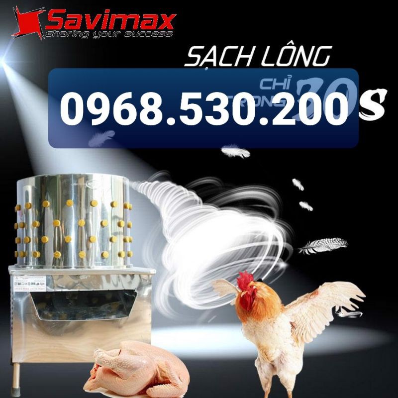 Máy vặt lông gà, vịt hàng Việt Nam đường kính 60cm