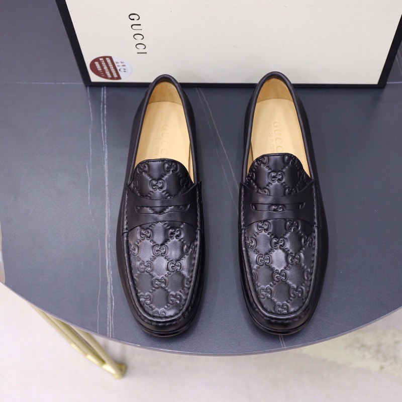 Giày lười cho nam thương hiệu Gucci GG/GC da thật cao cấp mẫu mới