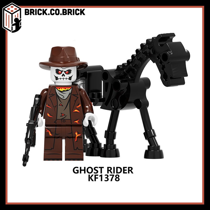 Ghost Rider - Ma tốc độ- Đồ chơi lắp ráp - Mô hình minifig và non lego siêu anh hùng - Super Heroes kèm xe cực chất