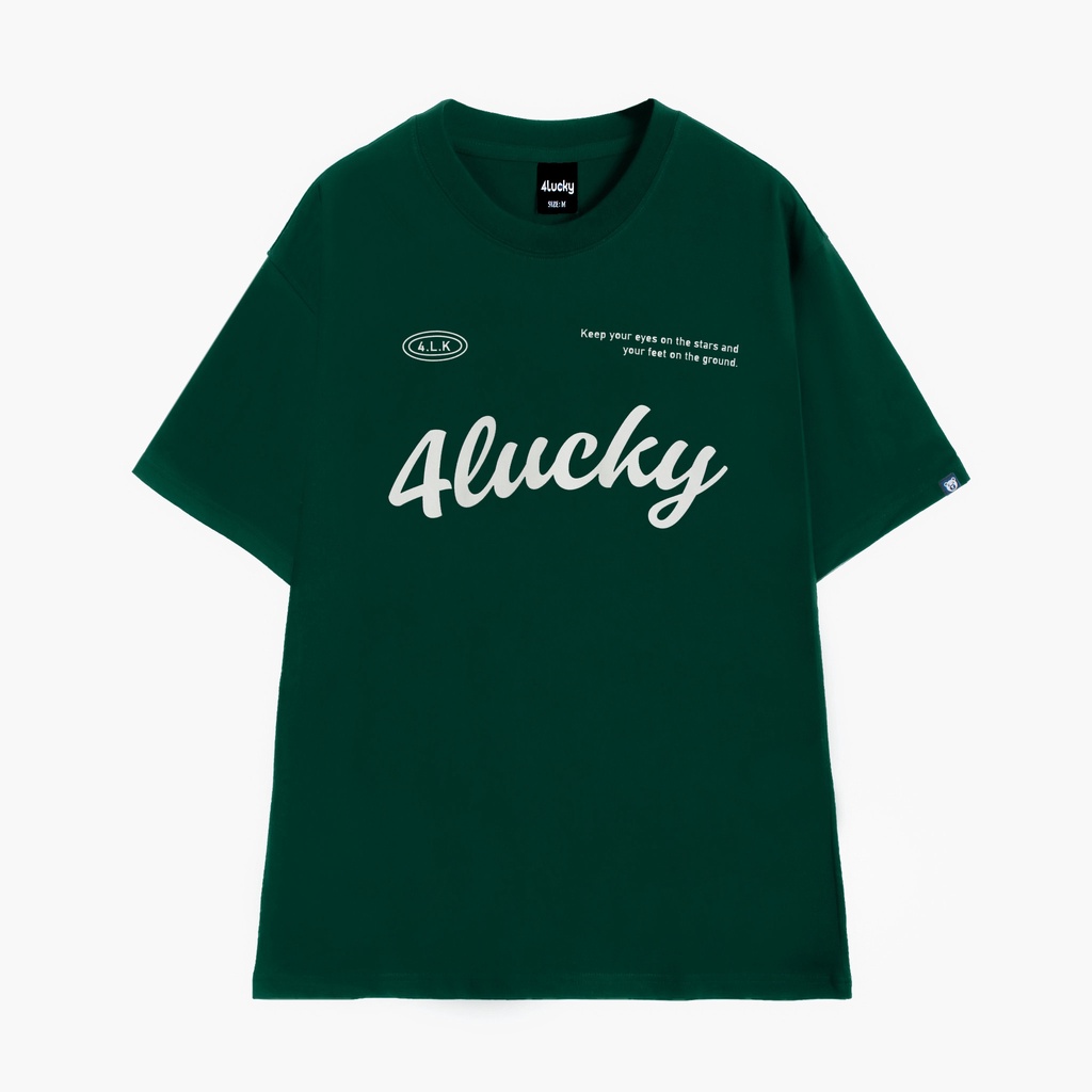 Áo thun unisex 4lucky 6020 - tay lỡ form rộng oversize streetwear