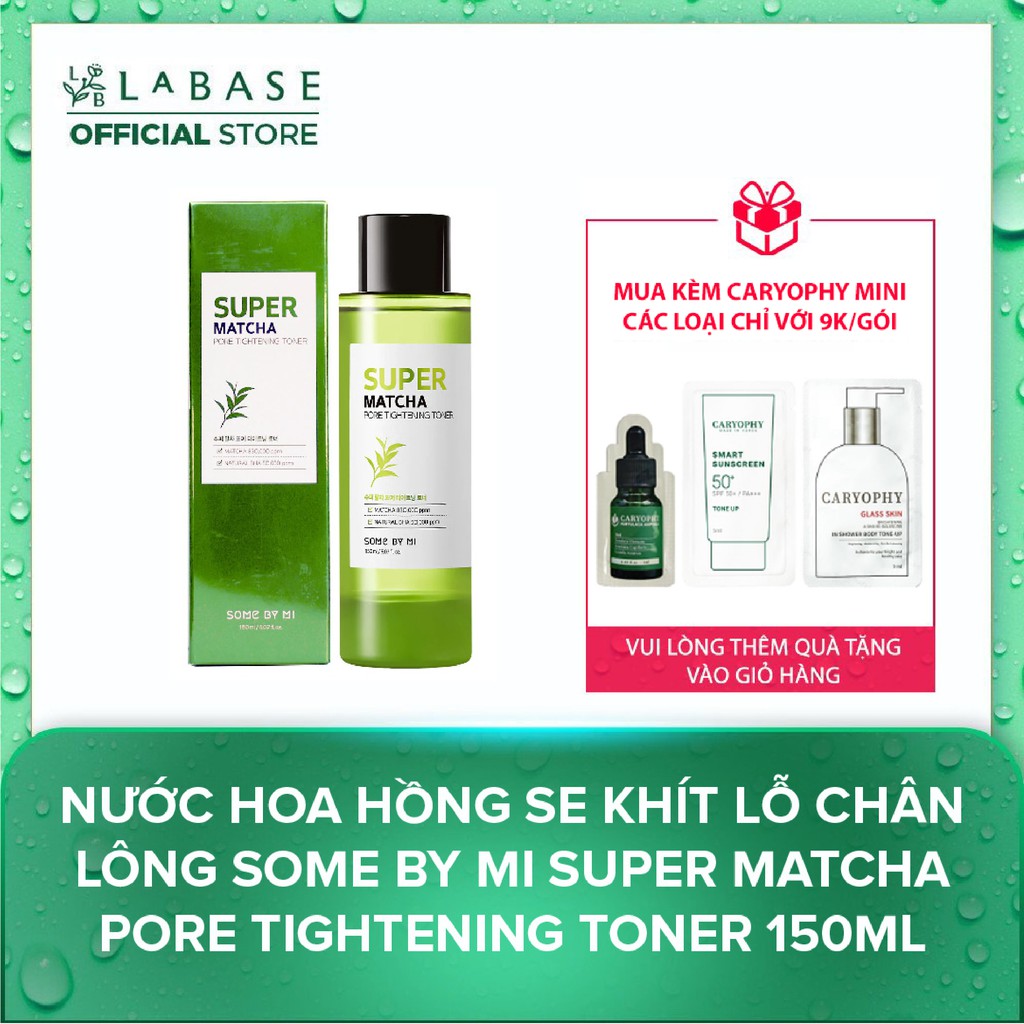 Nước hoa hồng se khít lỗ chân lông Some By Mi Super Matcha Pore Tightening Toner 150ml - Hàng Nhập Khẩu