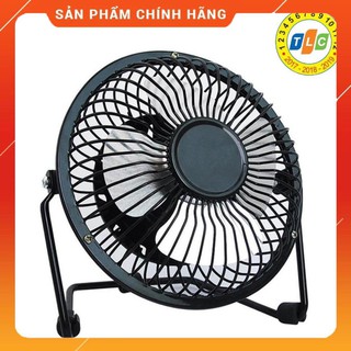 Quạt mini lồng sắt sử dụng cổng USB  đường kính 13cm - giao màu ngẫu nhiên
