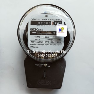 Công tơ điện 1 pha 2 dây - GELEX EMIC 5(20A) & 10(40)A loại không kiểm định