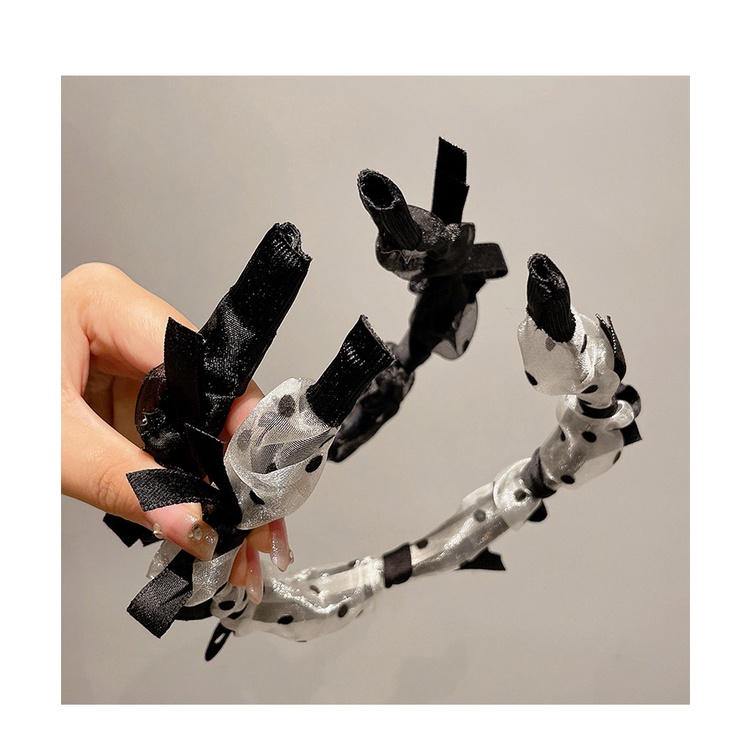 Băng Đô Cài Tóc Phối Lưới Thời Trang Hàn Quốc Cho Nữ