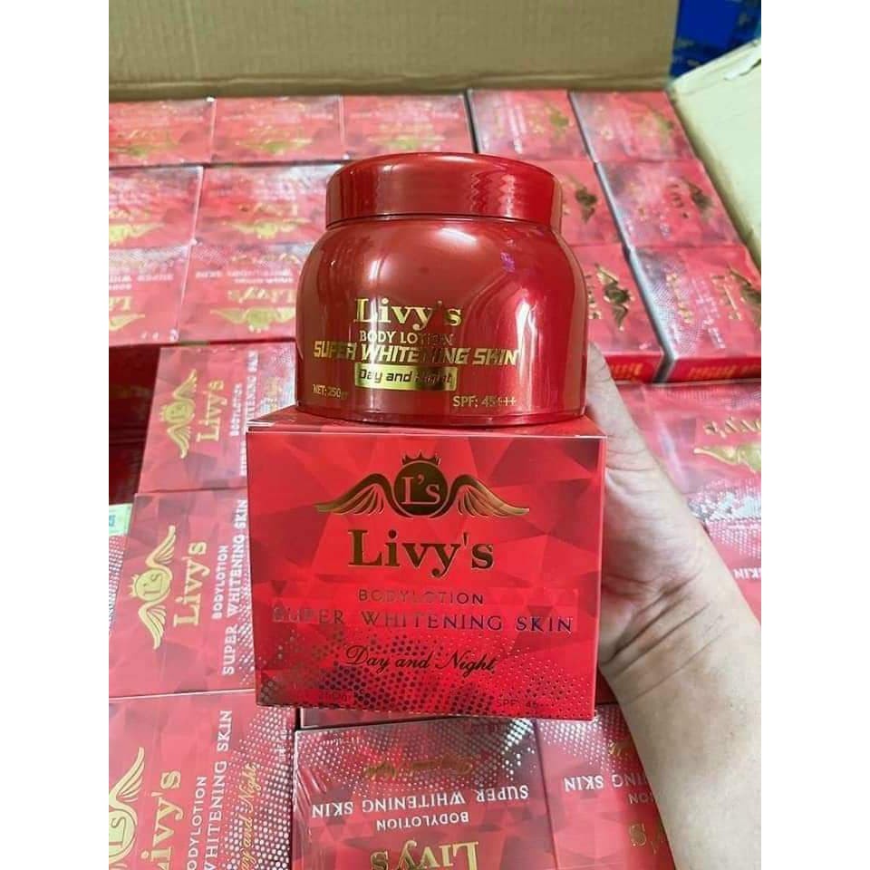 KEM BODY LIVYS THÁI LAN CHÍNH HÃNG- Body Lotion Super Whiteing Skin Livys Đỏ Thái Lan