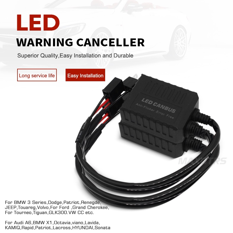 Bộ giải mã tín hiệu đèn pha led cảnh báo MAXGTRS 2X H1 H3 H4 H7 H8 H11 9005 9006 H13 dành cho xe hơi