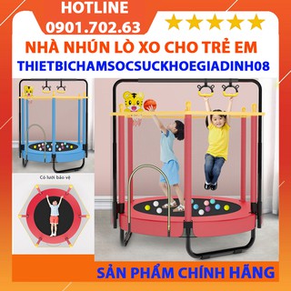 Nhà nhún lò xo cho trẻ em vui chơi - đệm nhún cho bé trong nhà
