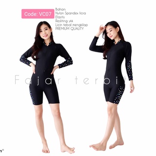 Bộ đồ bơi lặn tay dài cv07 thiết kế dễ thương cho nữ