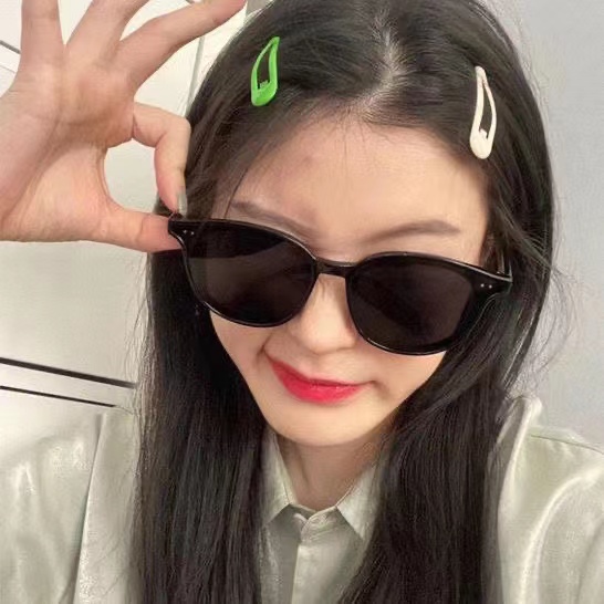 iF YOU Kính mát   gọng đen phong cách cổ điển Hàn Quốc thời trang cho nữ