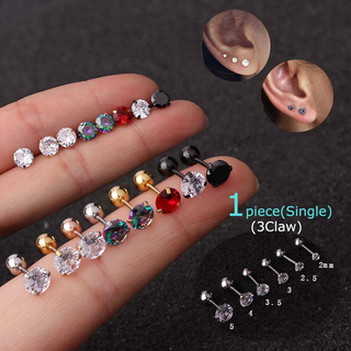 Image of 1piece 3claws Tragus Earrings Cartilage Daith Tragus Helix Piercing Stainelss Steel