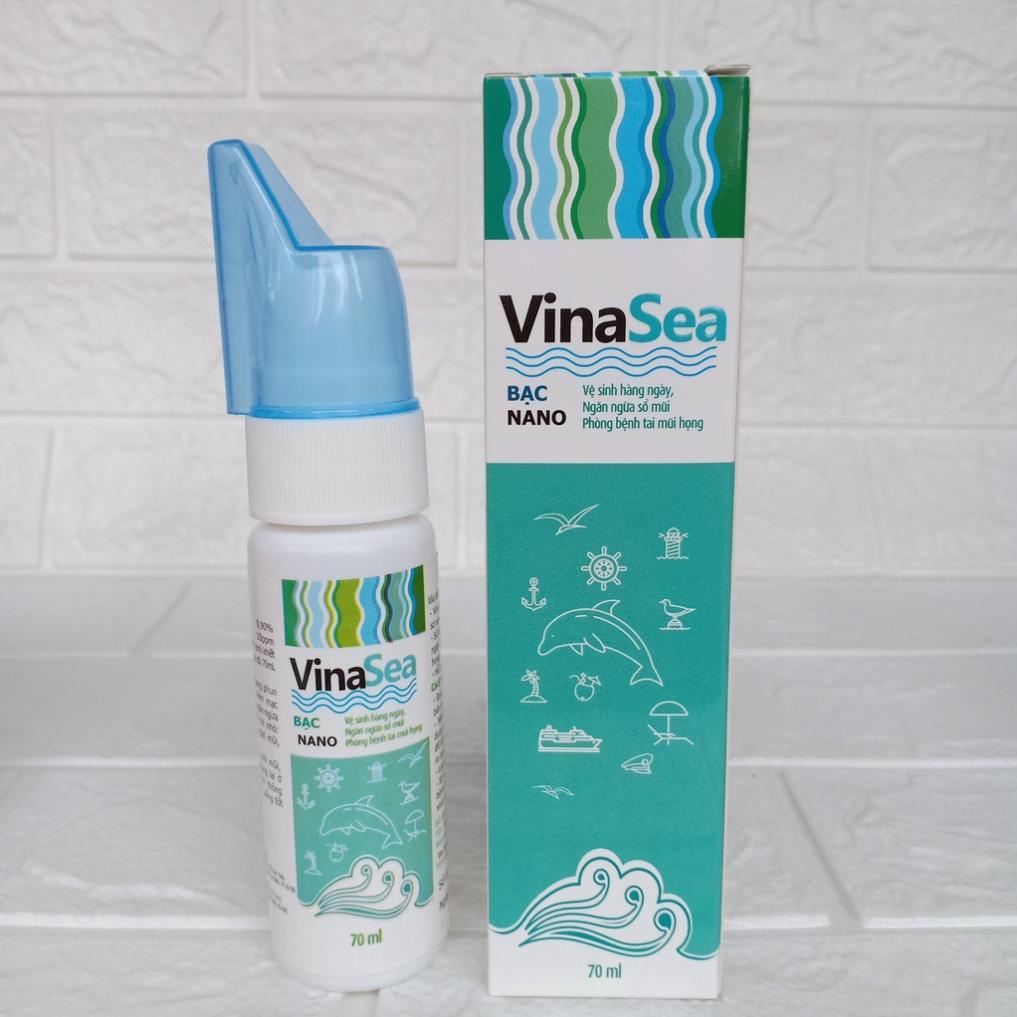 Xịt mũi khử khuẩn VINASEA giảm ngạt thông mũi xoang, dị ứng thời tiết