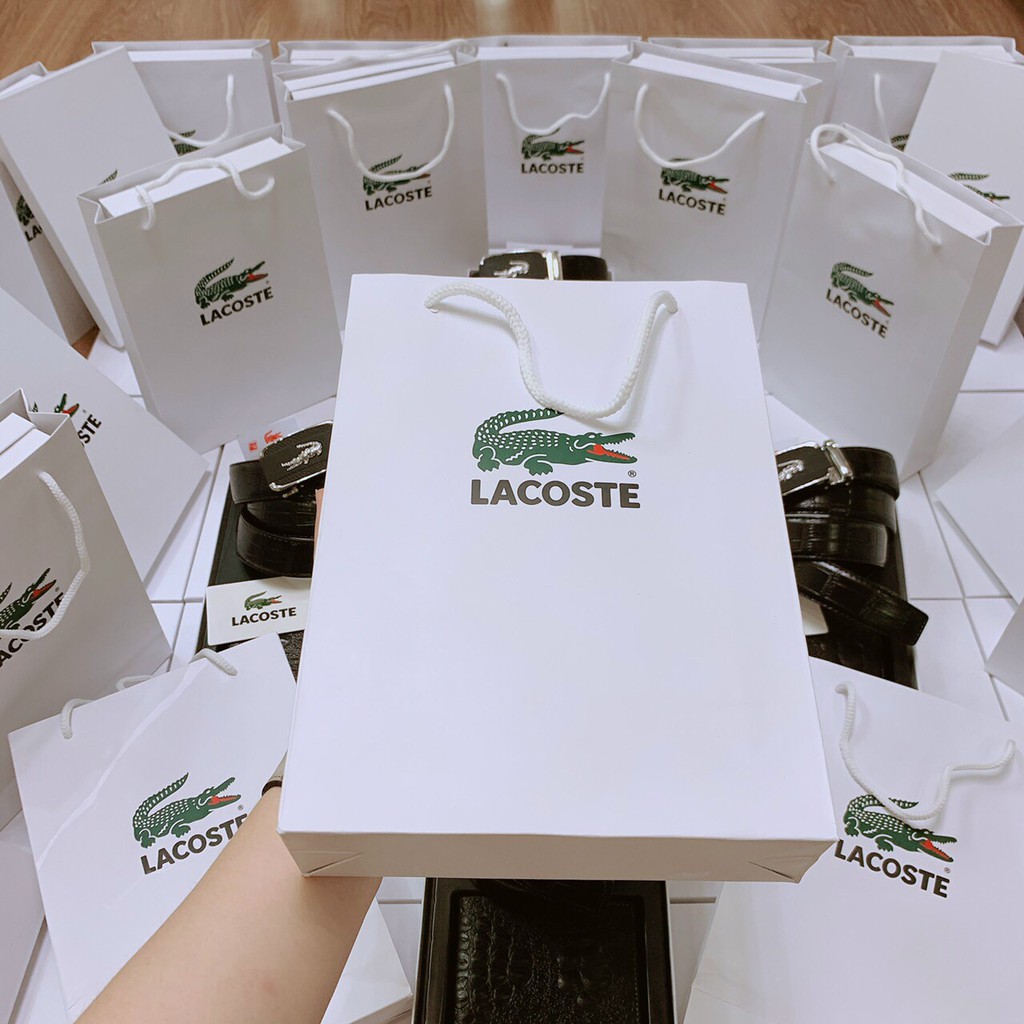 Combo Thắt Lưng Ví Lacoste Nam Fullbox -  Thắt Lưng Nam , Ví Da Nam Cao Cấp Sang Trọng Lịch Lãm