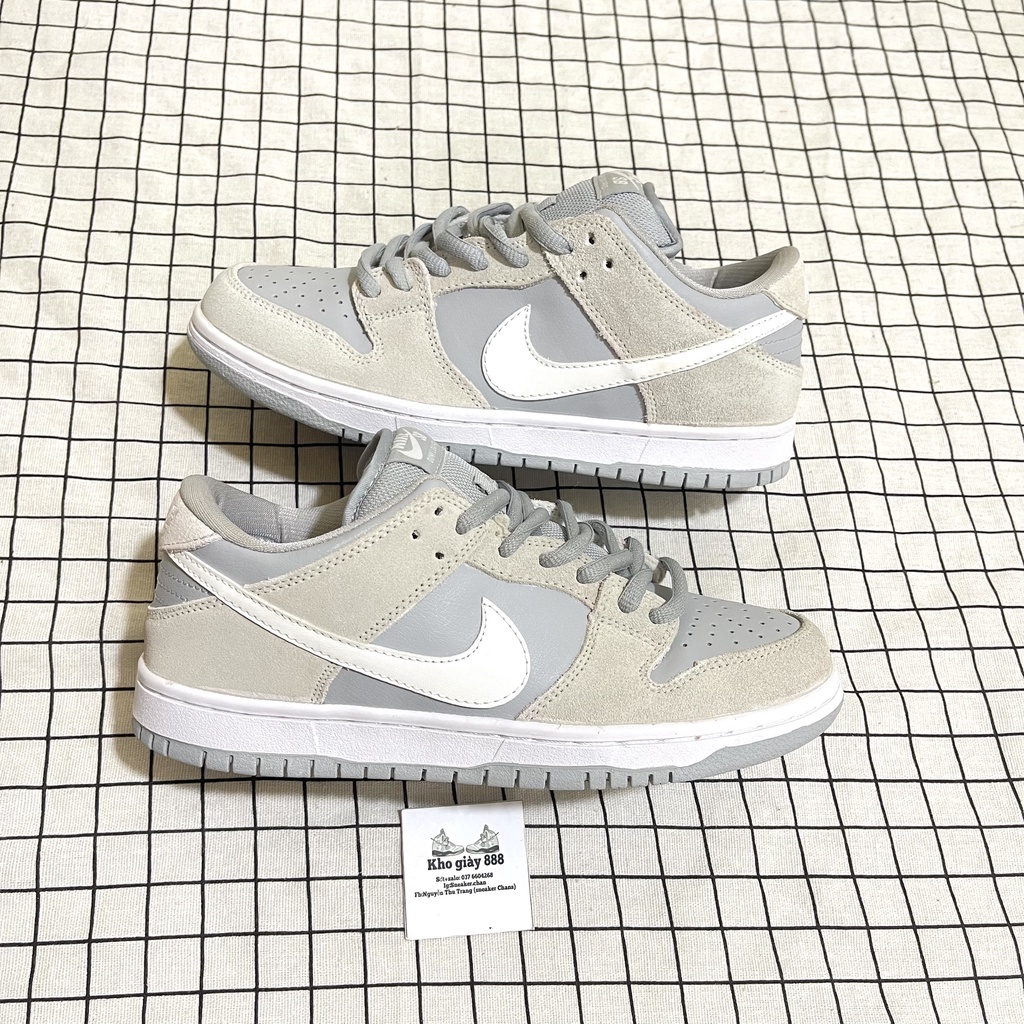 giày Jordan sb dunk xám nỉ cao cấp