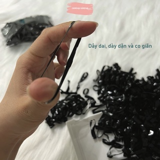 Thun Đen Cột Tóc Đa Năng Dây Chun Cột Tóc Nam Nữ 100g