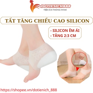 Tất Tăng Chiều Cao Silicon Chất Lượng Cao, Dẻo Dai, Êm Chân - Vớ Độn Giày Silicon Tăng Chiều Cao 3.5 cm