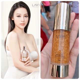 Cặp đôi Kem face ngày + Serum vàng 24k Lavish H Baby - Korea