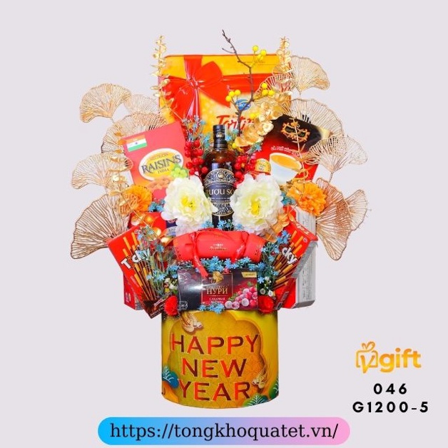 Giỏ Quà Tết 2022 Mẫu Giỏ 1050 - 1200 ( 8 Giỏ Quà Tết ) | BigBuy360 - bigbuy360.vn