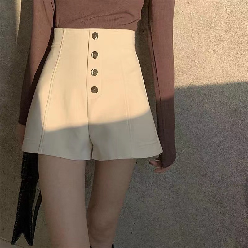 Quần short denim ống rộng phong cách thời trang Hàn Quốc