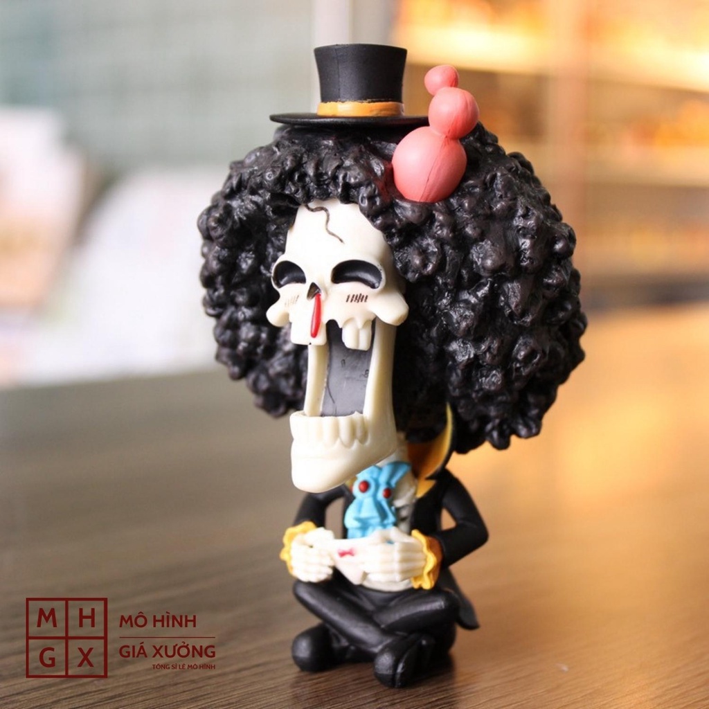 Mô hình One Piece chibi Brook cực dễ thương cao 9cm , figure one piece , mô hình giá xưởng