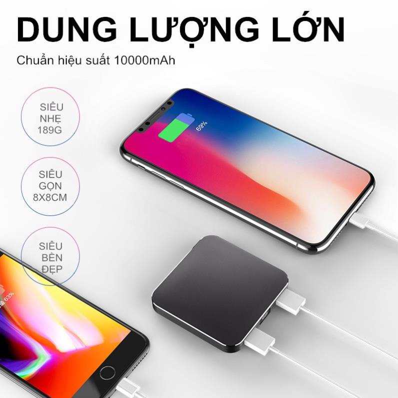 Sạc Dự Phòng RW-150 10000MAH Chuẩn Siêu Đẹp Công Suất Lớn - Hàng Đẹp Cao Cấp - Bảo hành 12 tháng