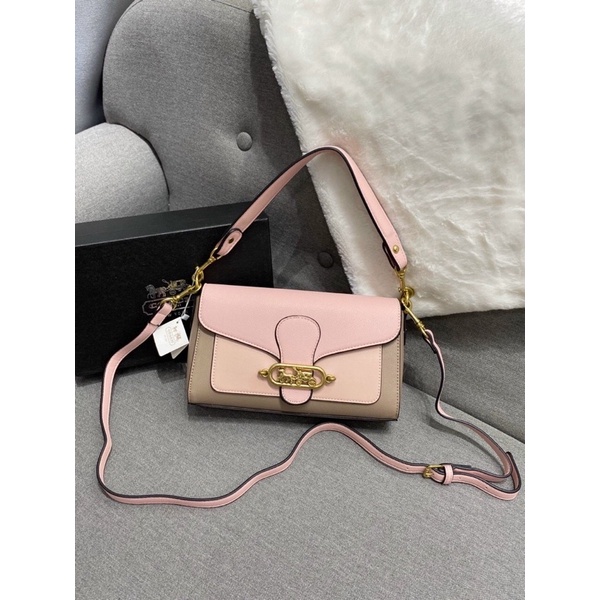 TÚI ĐEO CHÉO VÀ ĐEO VAI NỮ C0ACH SIZE 25 CÓ 2 DÂY ĐEO KHOÁ CÀI FULLBOX