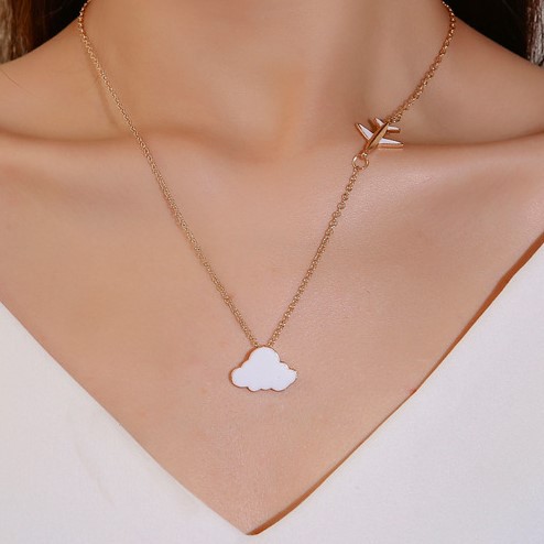 Dây chuyền mặt hình máy bay đáng yêu