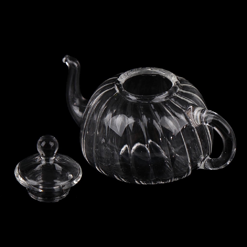 Ấm Trà Kính Mini Tỉ Lệ 1 / 12 Trang Trí Nhà Búp Bê