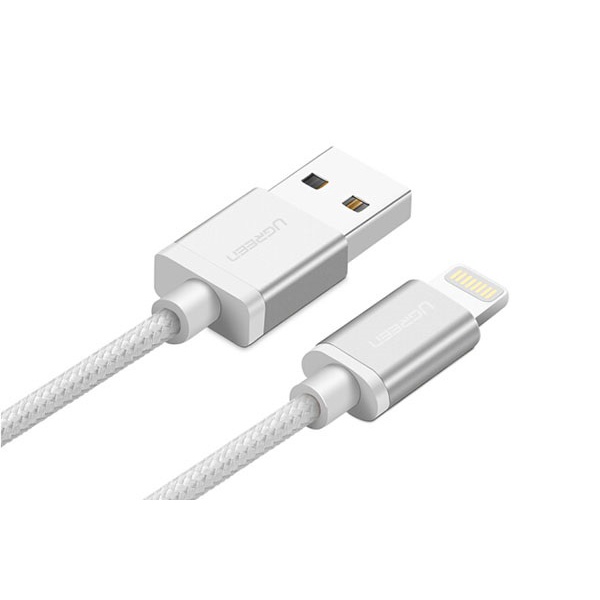 Cáp Sạc iPhone và truyền dữ liệu cho Iphone, Ipad, Ipod 1M Ugreen 30584 Cao Cấp, Vỏ Dù Siêu Bền- Hàng chính hãng