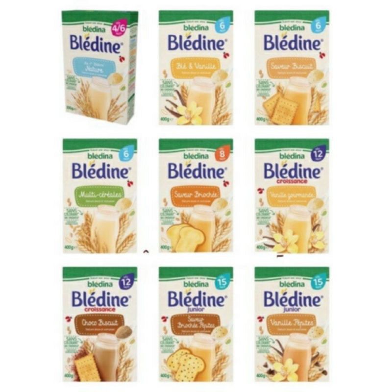 Bột lắc sữa Bledina nội địa Pháp 400gr - Cho bé 4+/6+/8+/12+/15+ - Vị choco/ bánh mỳ/ ngũ cốc/ vani/ tự nhiên/ caramen