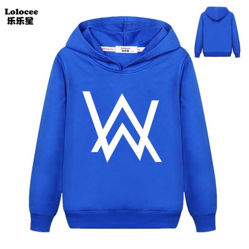 NEW Áo Hoodie Hip Hop In Biểu Tượng Dj Alan Walker Cho Bé 2020