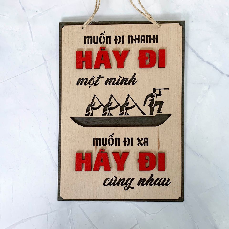 Tranh Động Lực Gỗ treo tường trang trí Văn Phòng tạo động lực hot nhất. Kích thước 20x30cm hoặc 30x40cm