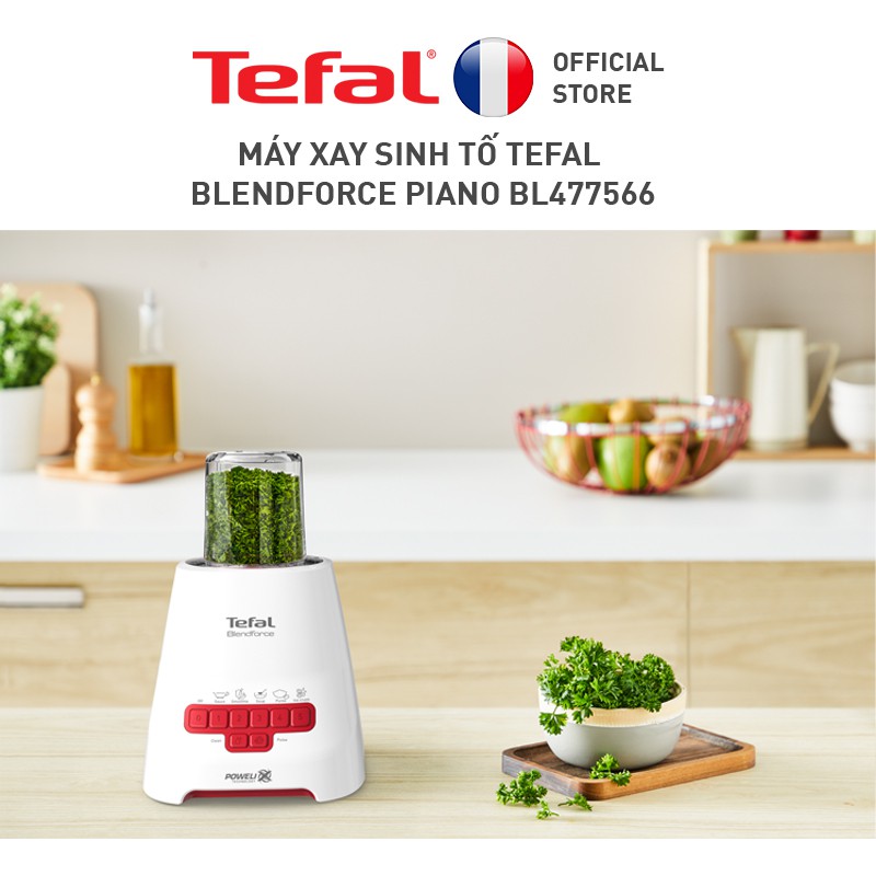 [Mã ELTEFALWL5 giảm 10% đơn 500K] Máy xay sinh tố Tefal Blendforce Piano BL477566 - Đỏ