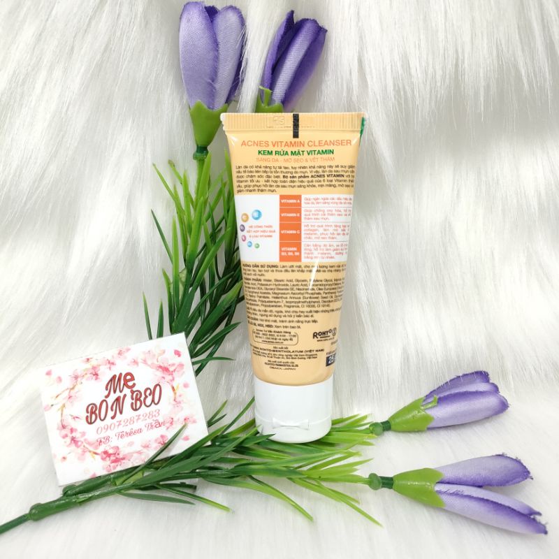 (Mini 25g) Sữa rửa mặt vitamin sáng da mờ thâm Acnes Cleanser | BigBuy360 - bigbuy360.vn