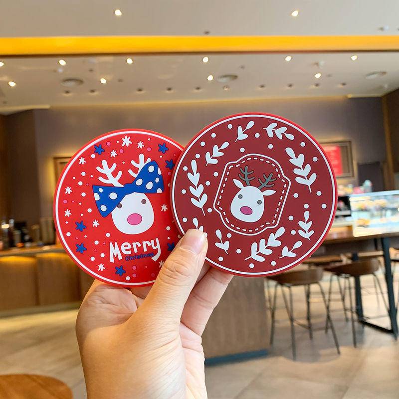 STARBUCKS Mới Đế Lót Ly Bằng Silicon Chống Trượt Cách Nhiệt Họa Tiết Hoa Anh Đào Dễ Thương