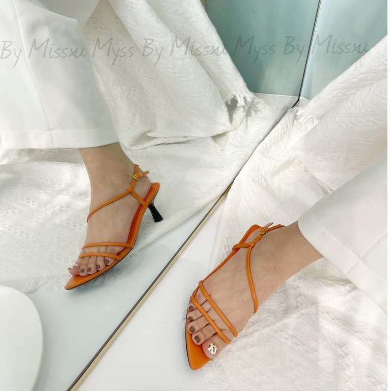 Giày sandal nữ mũi nhọn dây mảnh 5cm thời trang MYSS - SD66