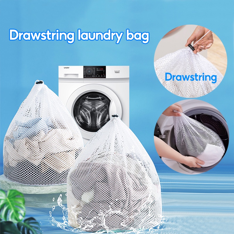 Túi lưới dây rút giặt đồ bảo quản quần áo du lịch đựng đồ chơi thích hợp cho áo phông áo vest đồ lót tất ngắn