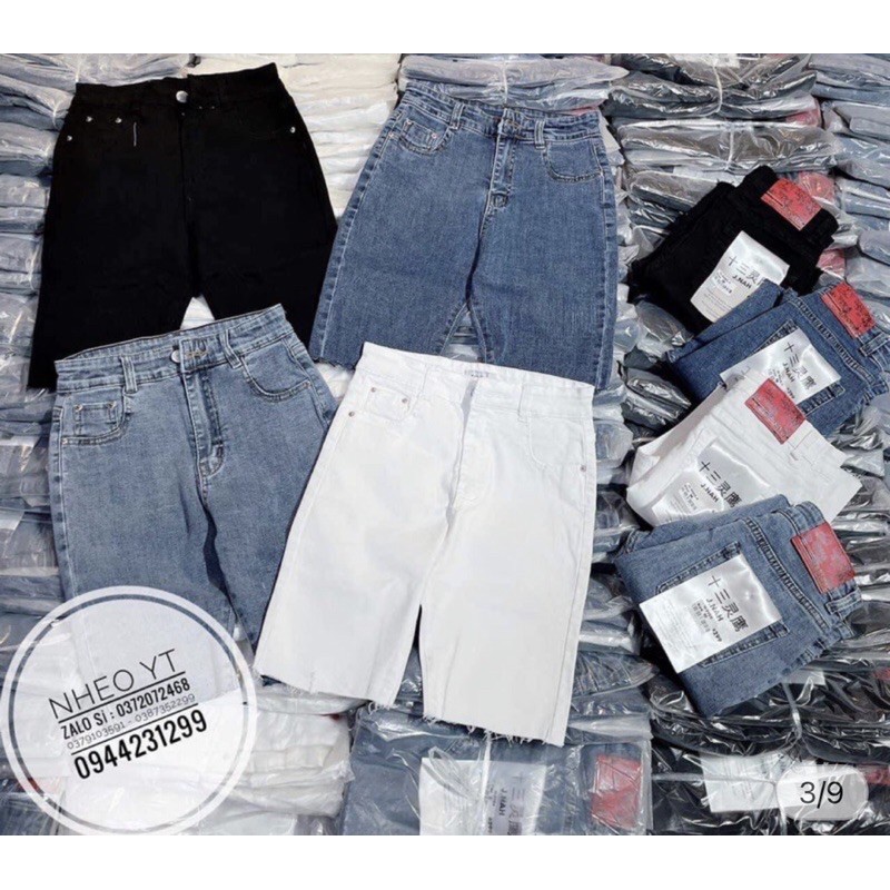 [TOP HÀNG BÁN CHẠY] Quần ngố jean/ quần đùi nữ jean trắng/ quần nữ đơn giản xinh xắn giá rẻ