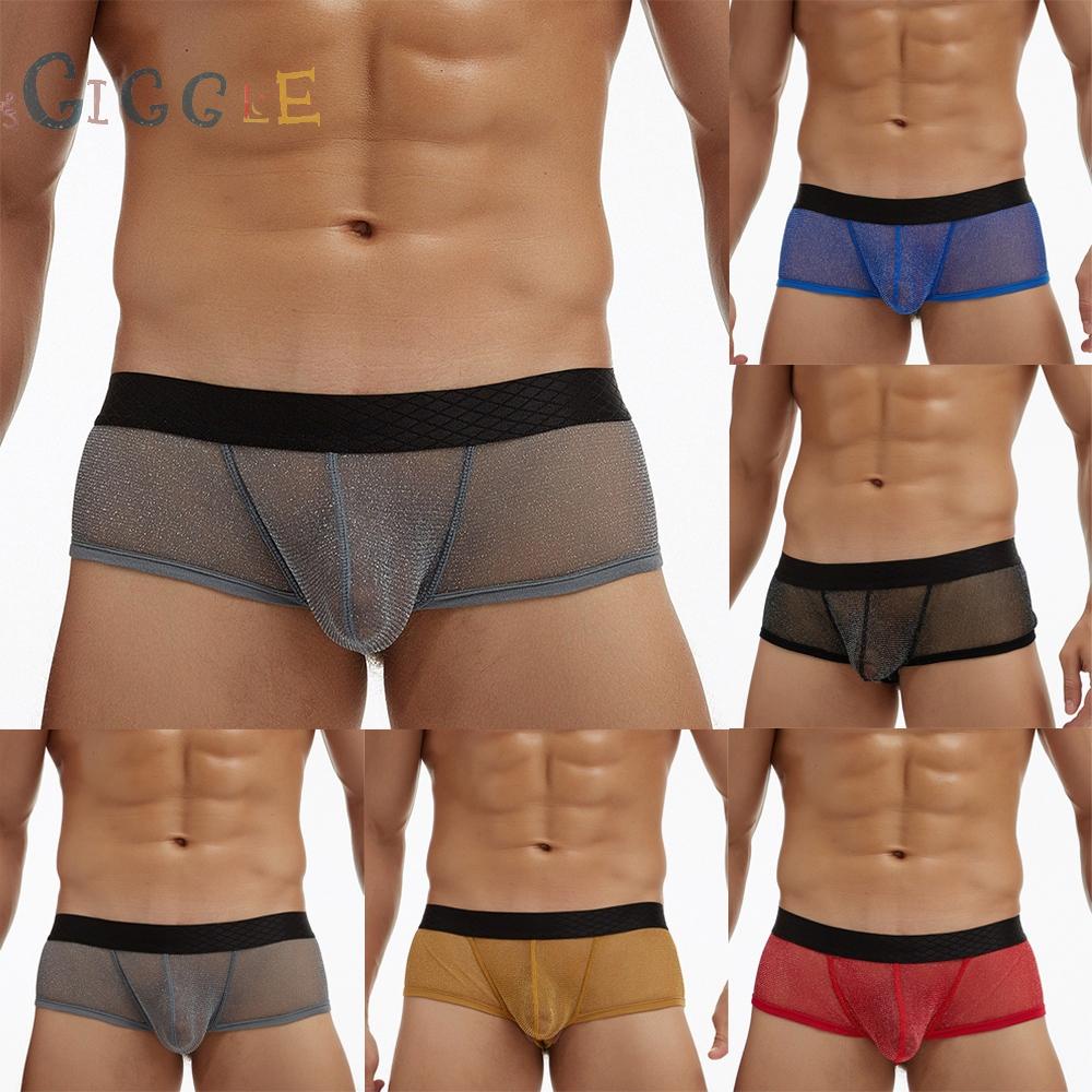 Underwear Breathable Comfortable Knickers Men\'s Pouch Bag See Through