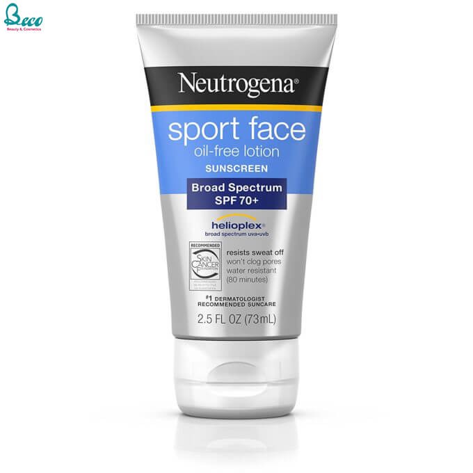 Kem Chống Nắng Neutrogena Sport Face Oil-Free Lotion SPF 70+