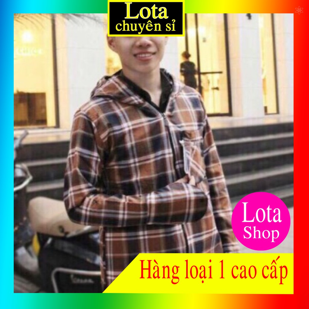 Áo Chống Nắng Nam FREE SHIP Áo Chống Nắng 1 lớp Kẻ Caro Cao Cấp - Chất Liệu Kaki Mềm - Thoáng Khí - Làm Mát