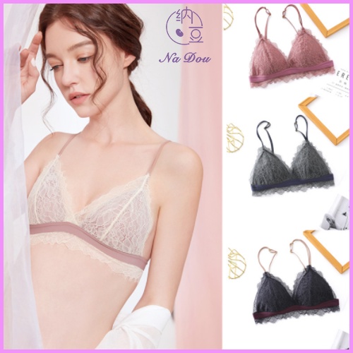 Áo Lót Nữ ❤️FreeShip❤️Áo Lót Nâng Ngực Không Dây Phối Ren Quyến Rũ Cho Nữ