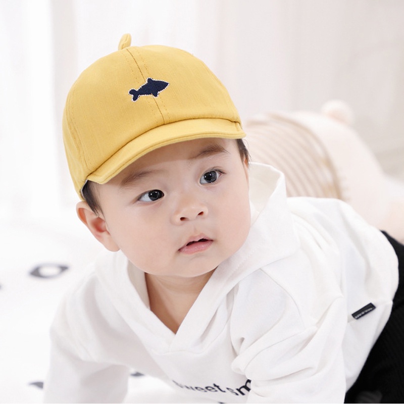 Mũ Cotton Mềm Chống Nắng Thêu Họa Tiết Hoạt Hình Thời Trang Xuân Hè Cho Bé Sơ Sinh