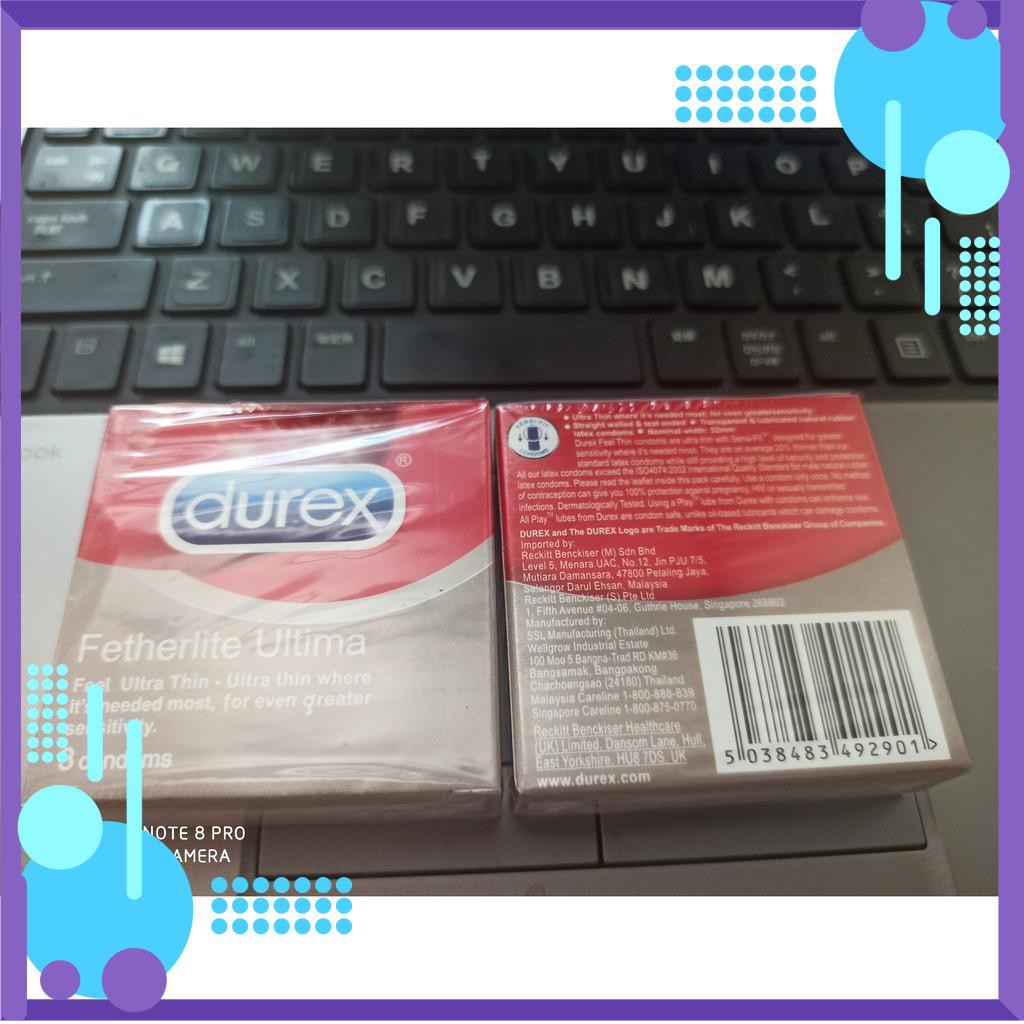 Bao cao su Durex Fetherlite ultima hộp 3 chiếc (Giao hàng kín đáo) - Đức An