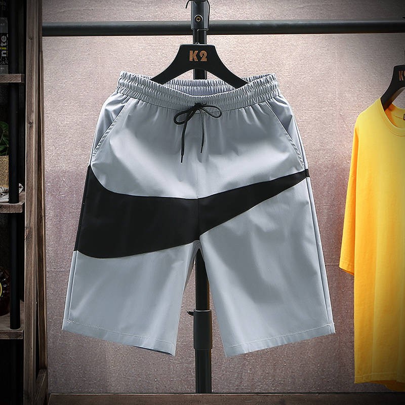 Trung tâm thương mại với quần short nam mùa hè 2020 màu phù hợp với cá tính Xu hướng lỏng quần hoa năm quần mùa hè quần